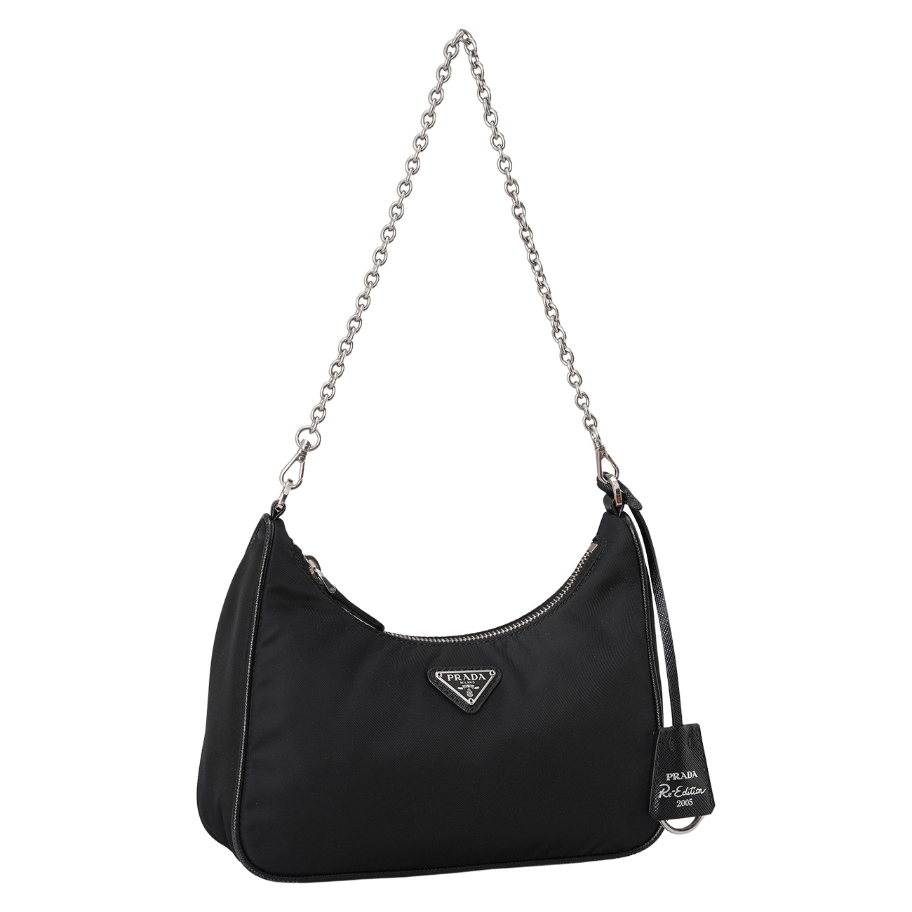 PRADA(USED)프라다 1BH204 리나일론 테수토 체인 호보백