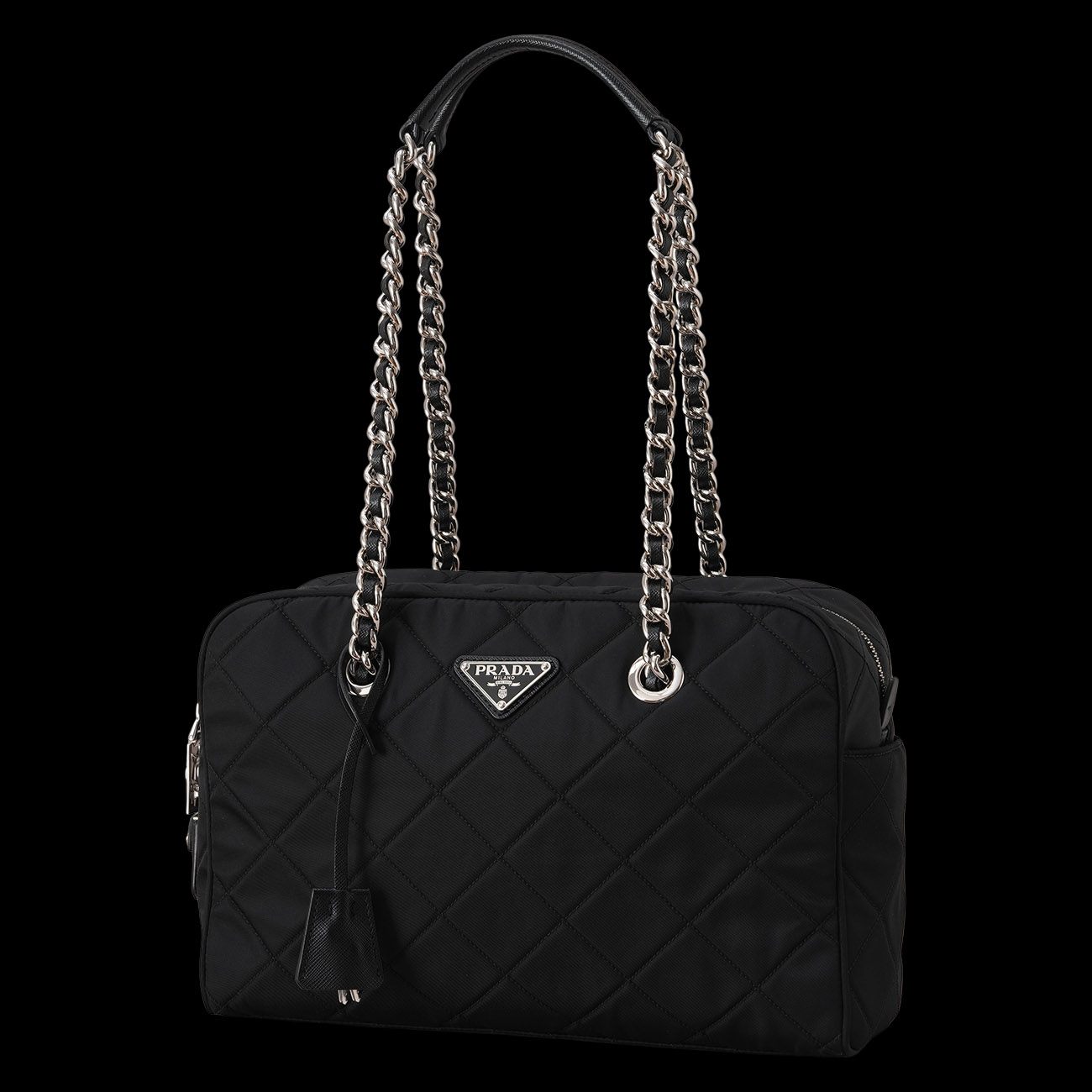 PRADA(USED)프라다 1BB906 리나일론 퀄팅 체인백