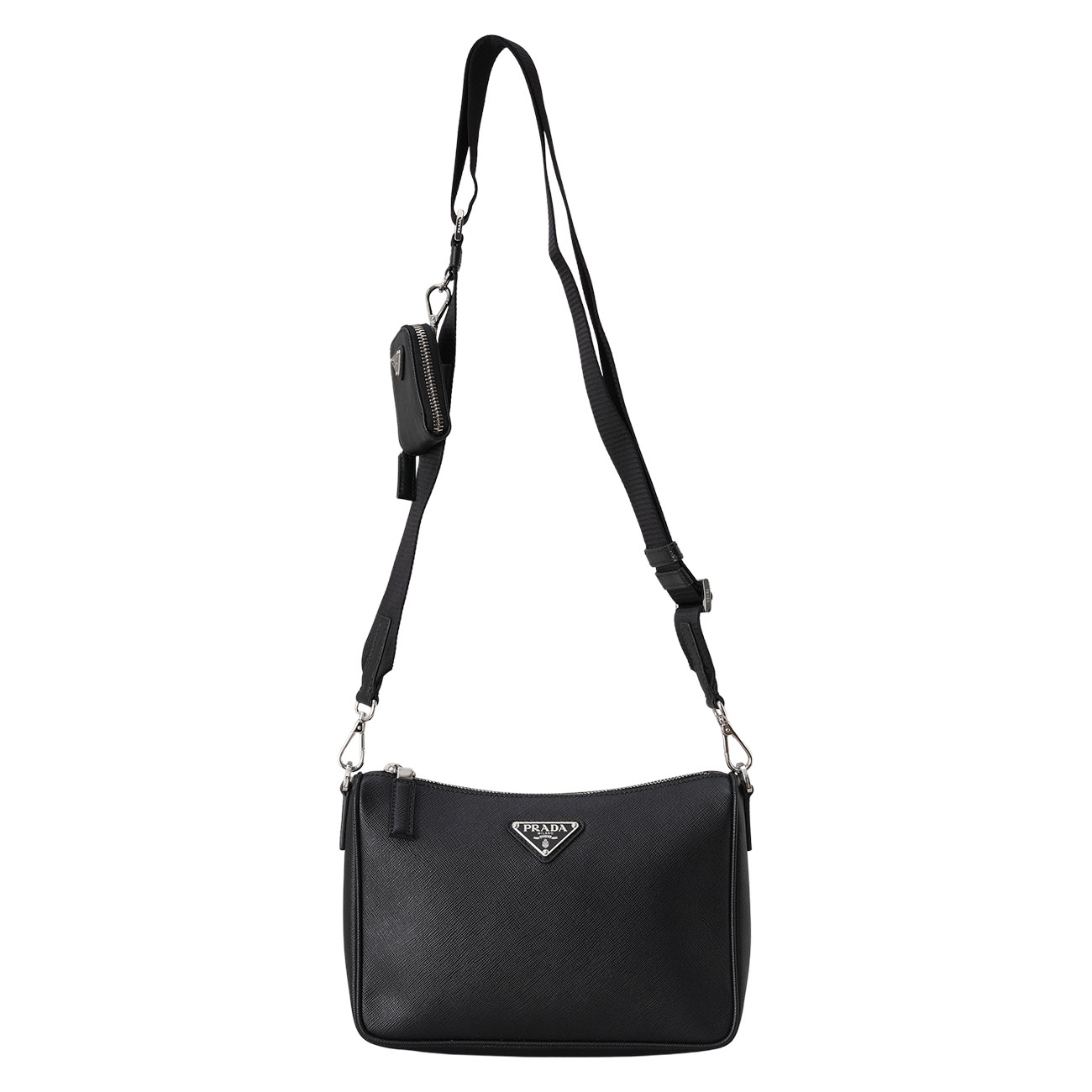 PRADA(USED)프라다 사피아노 삼각로고 숄더겸 크로스백