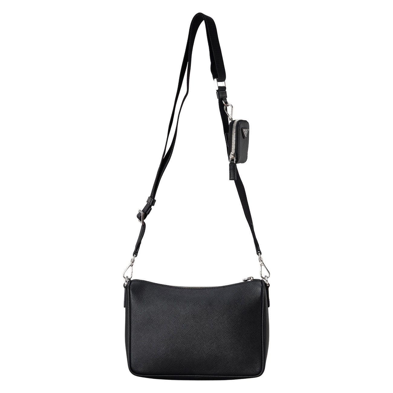 PRADA(USED)프라다 사피아노 삼각로고 숄더겸 크로스백