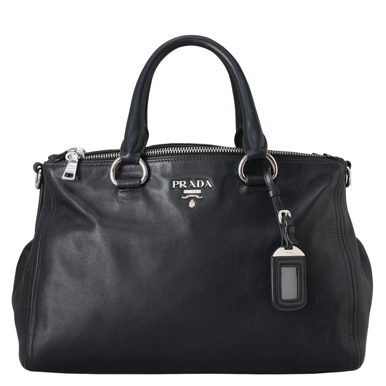PRADA(USED)프라다 BN2324 비텔로 샤인 토트겸 숄더백