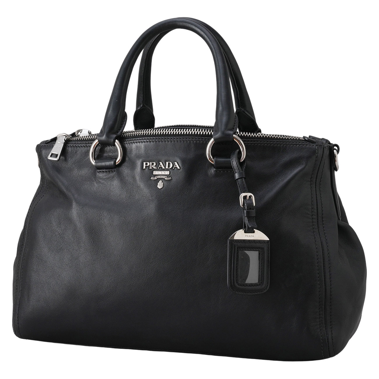 PRADA(USED)프라다 BN2324 비텔로 샤인 토트겸 숄더백