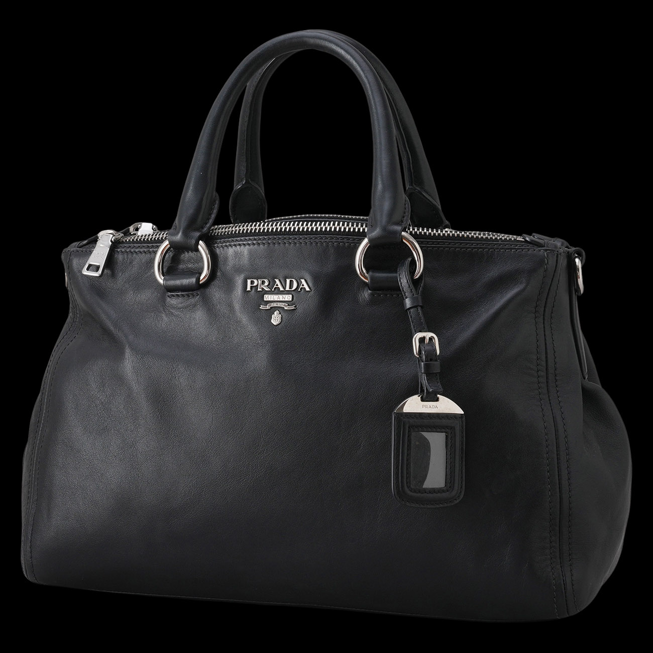 PRADA(USED)프라다 BN2324 비텔로 샤인 토트겸 숄더백