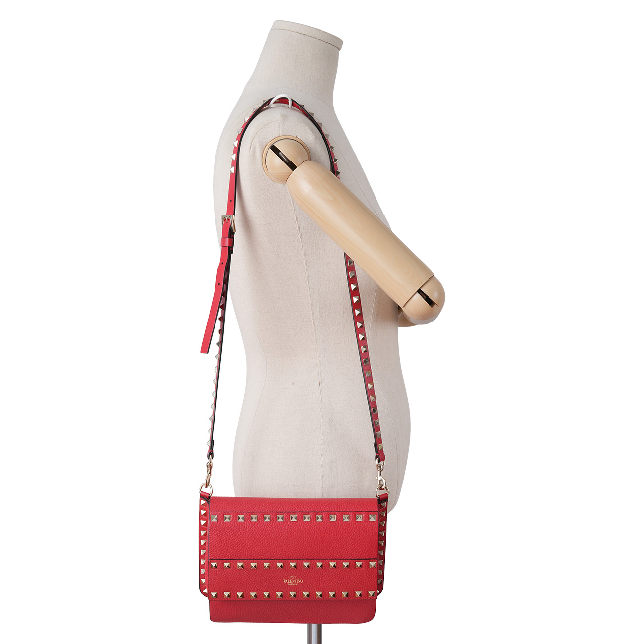 VALENTINO(USED)발렌티노 락스터드 크로스백 레드