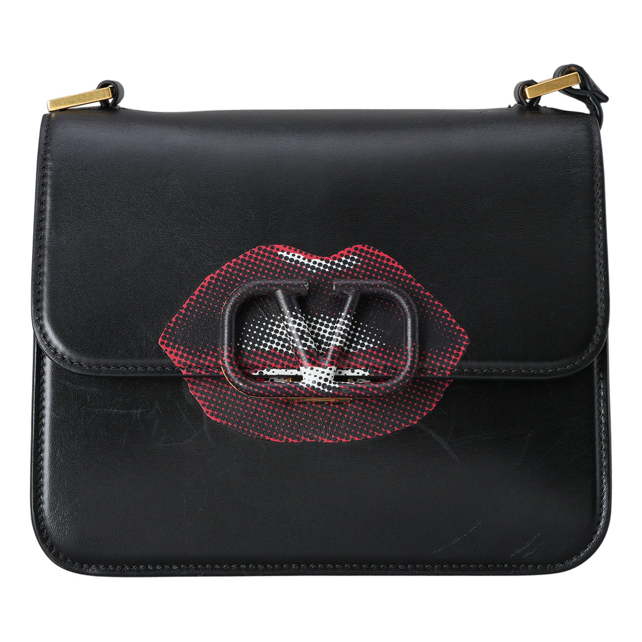 VALENTINO(USED)발렌티노 시즌 V로고 플랩 숄더백