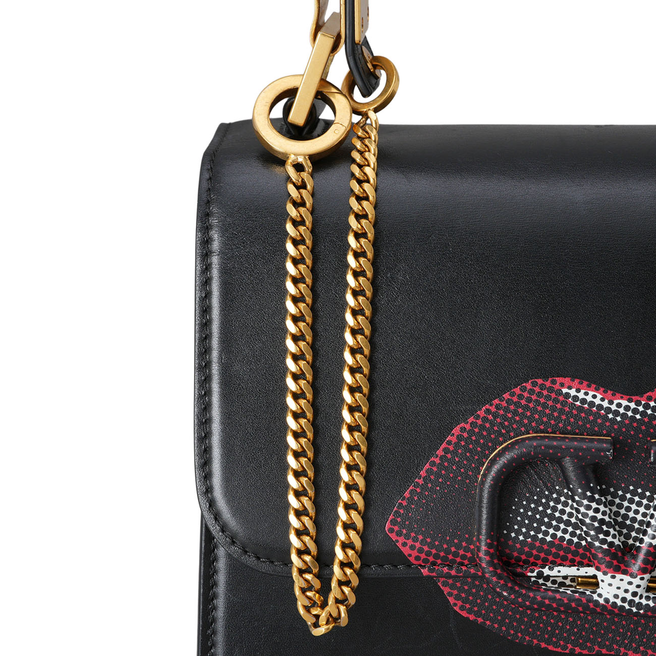 VALENTINO(USED)발렌티노 시즌 V로고 플랩 숄더백