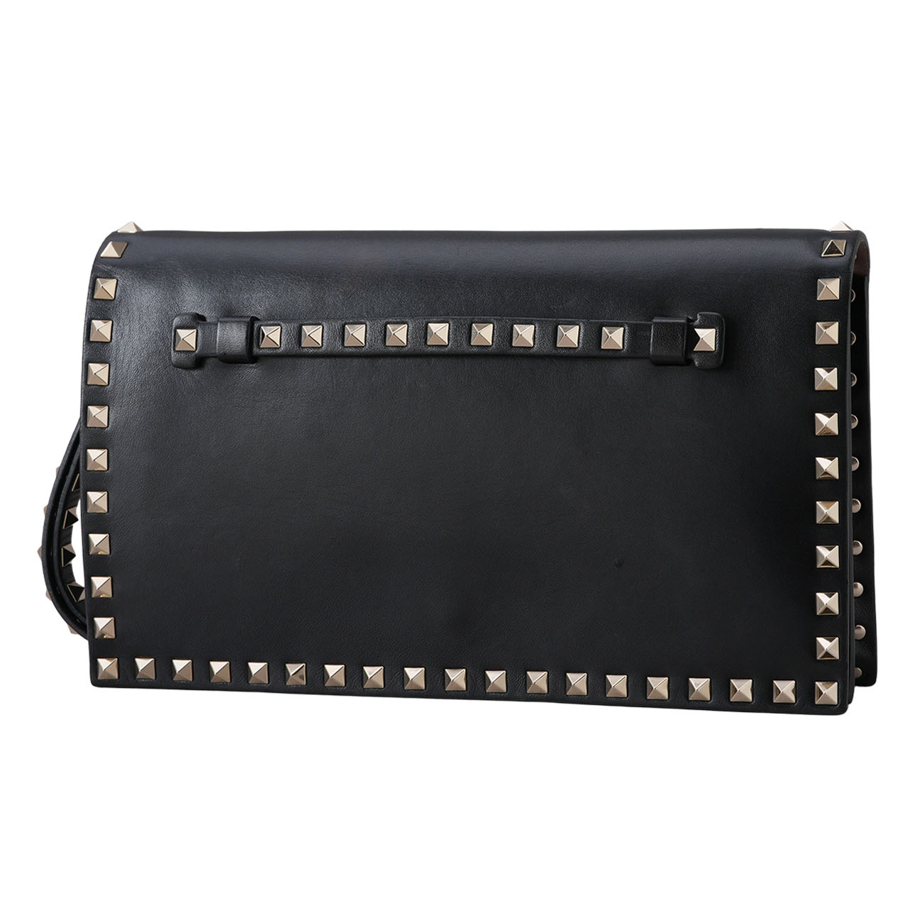 VALENTINO(USED)발렌티노 락스터드 플랩 클러치
