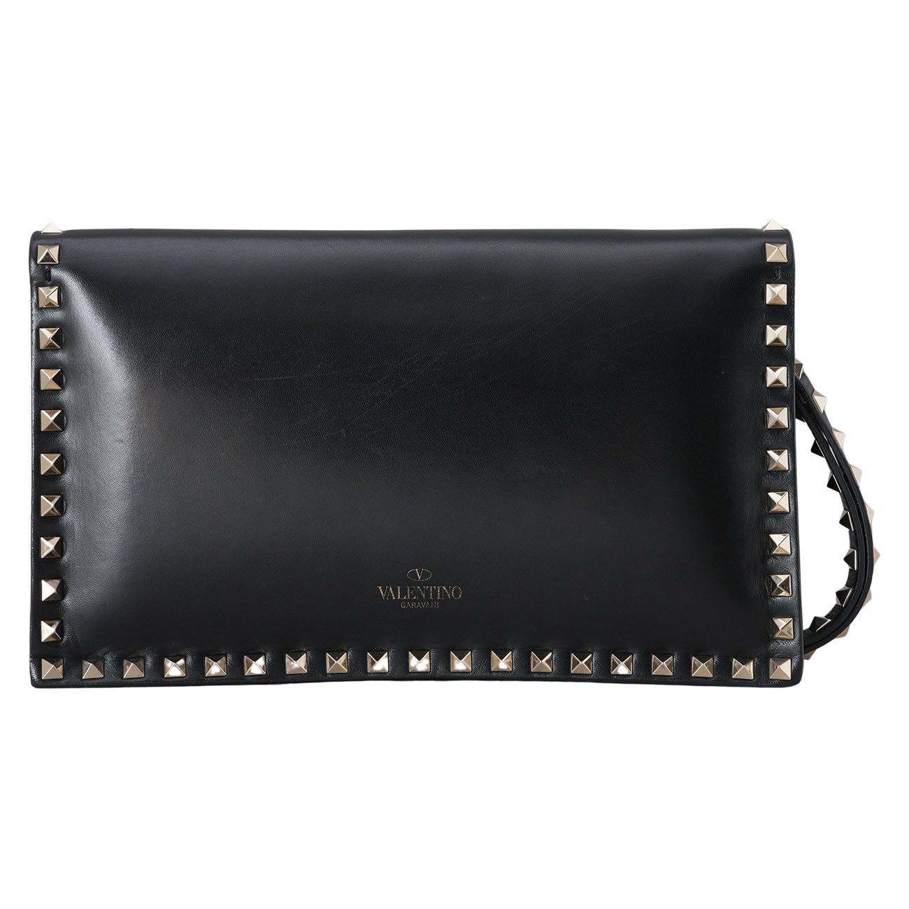 VALENTINO(USED)발렌티노 락스터드 플랩 클러치