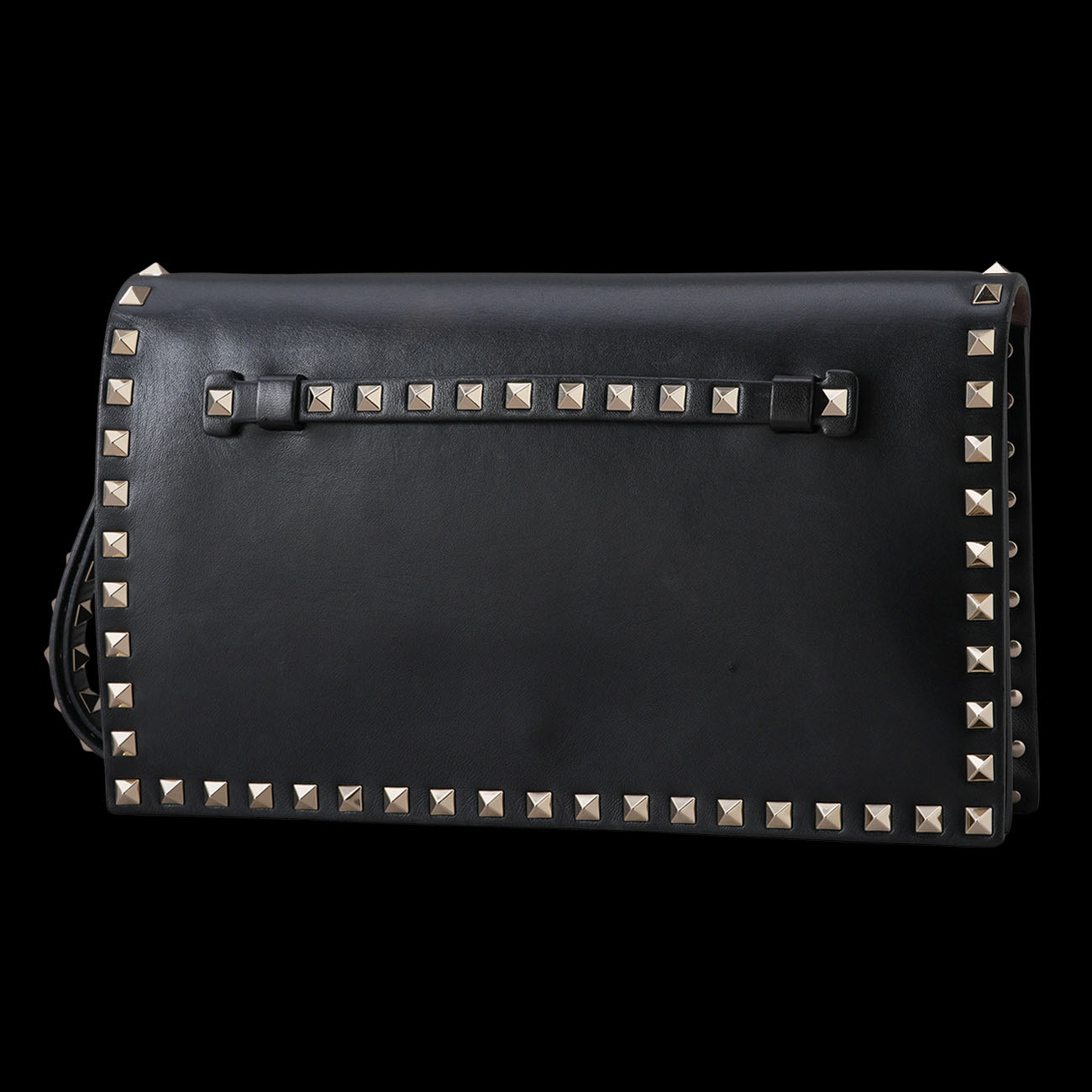 VALENTINO(USED)발렌티노 락스터드 플랩 클러치