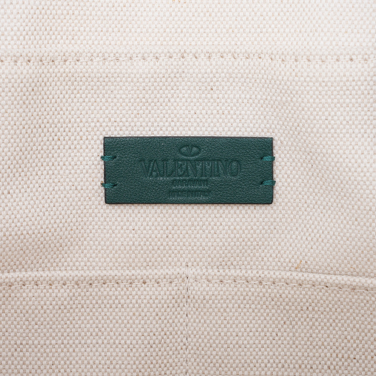 VALENTINO(USED)발렌티노 V 로고 캔버스 토트백