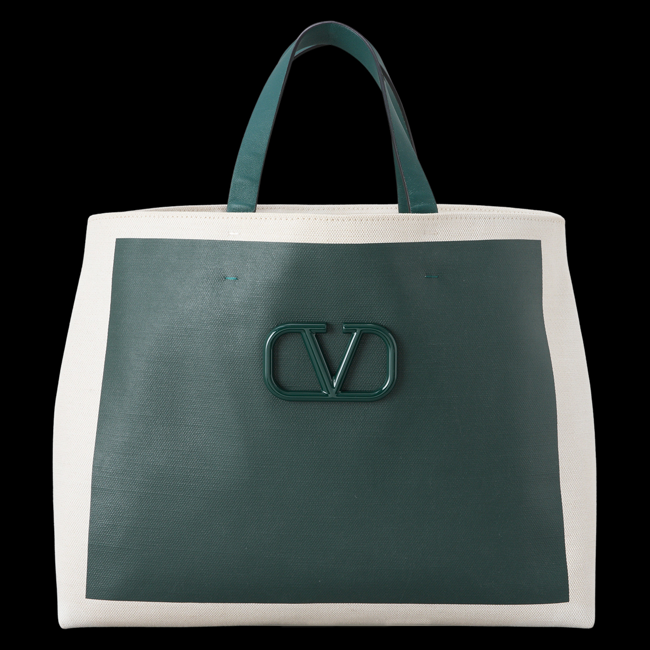 VALENTINO(USED)발렌티노 V 로고 캔버스 토트백