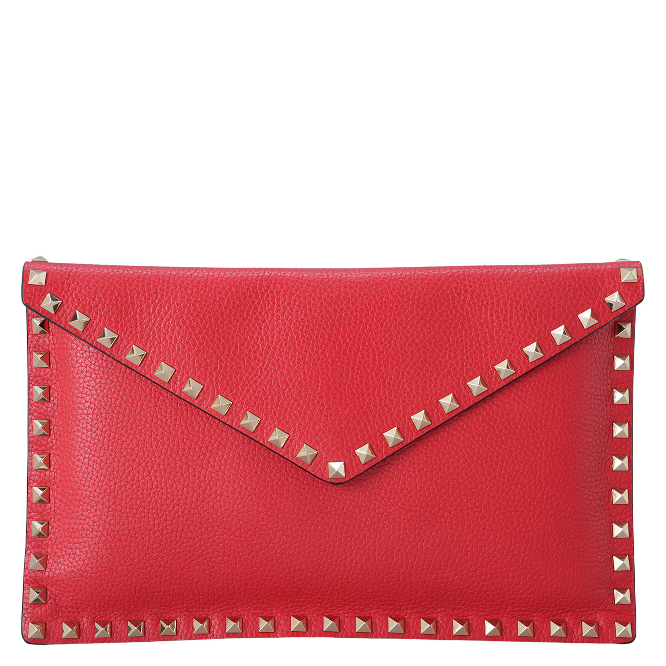VALENTINO(USED)발렌티노 락스터드 플랩 클러치