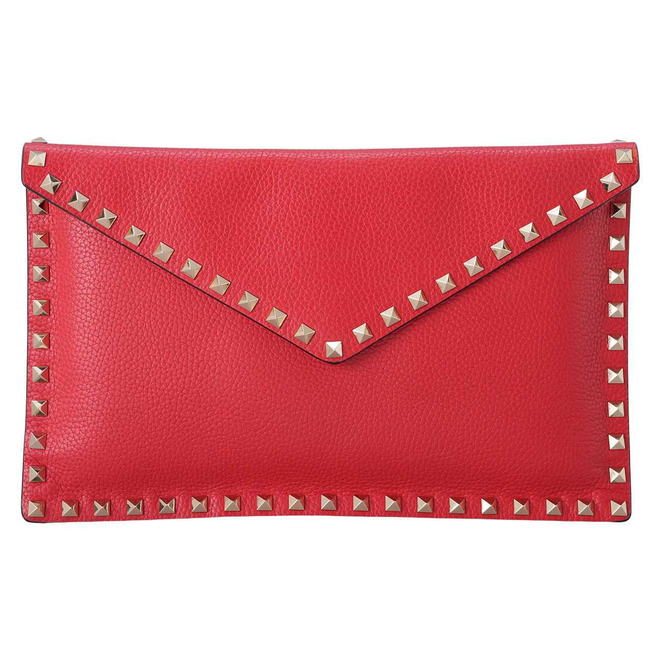 VALENTINO(USED)발렌티노 락스터드 플랩 클러치