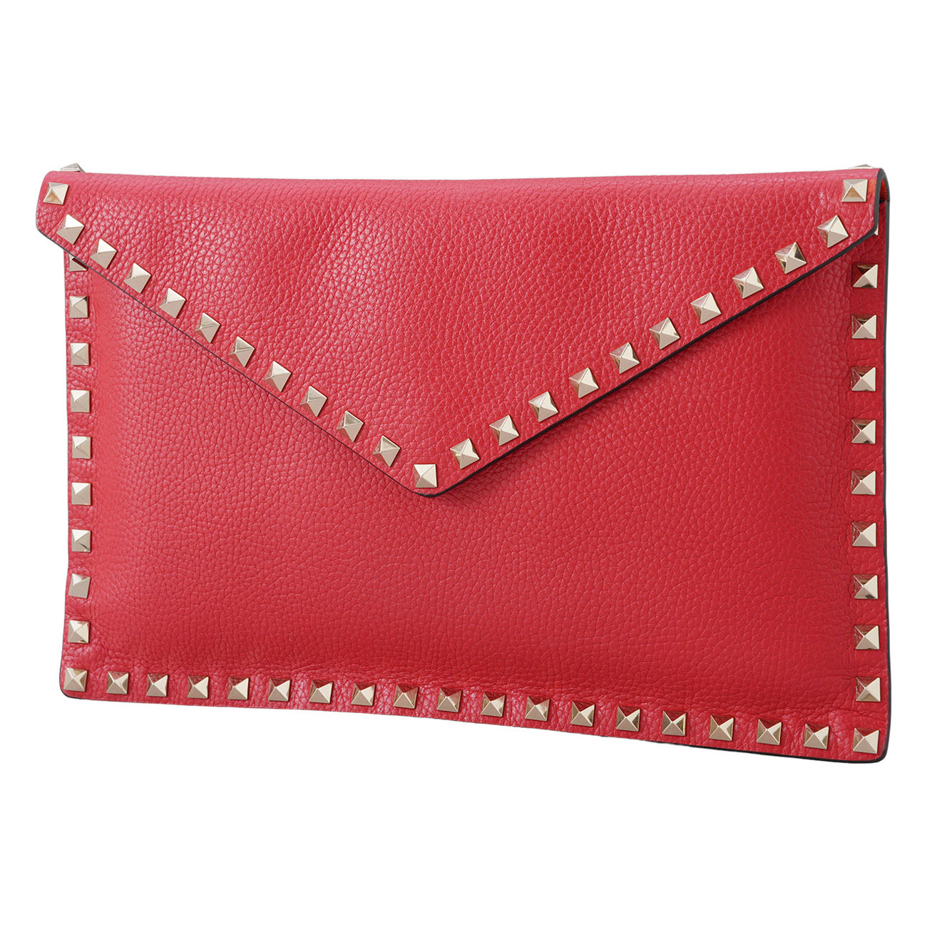 VALENTINO(USED)발렌티노 락스터드 플랩 클러치