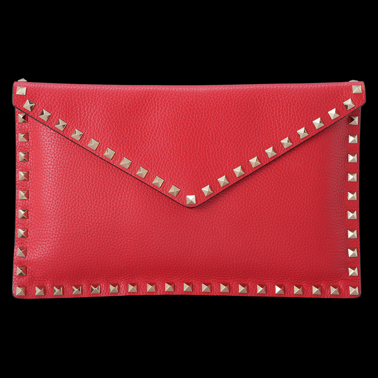 VALENTINO(USED)발렌티노 락스터드 플랩 클러치