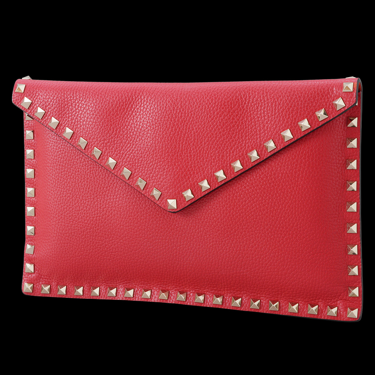 VALENTINO(USED)발렌티노 락스터드 플랩 클러치