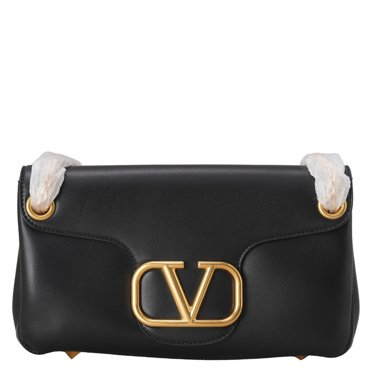 VALENTINO(USED)발렌티노 V로고 락스터드 체인 숄더백