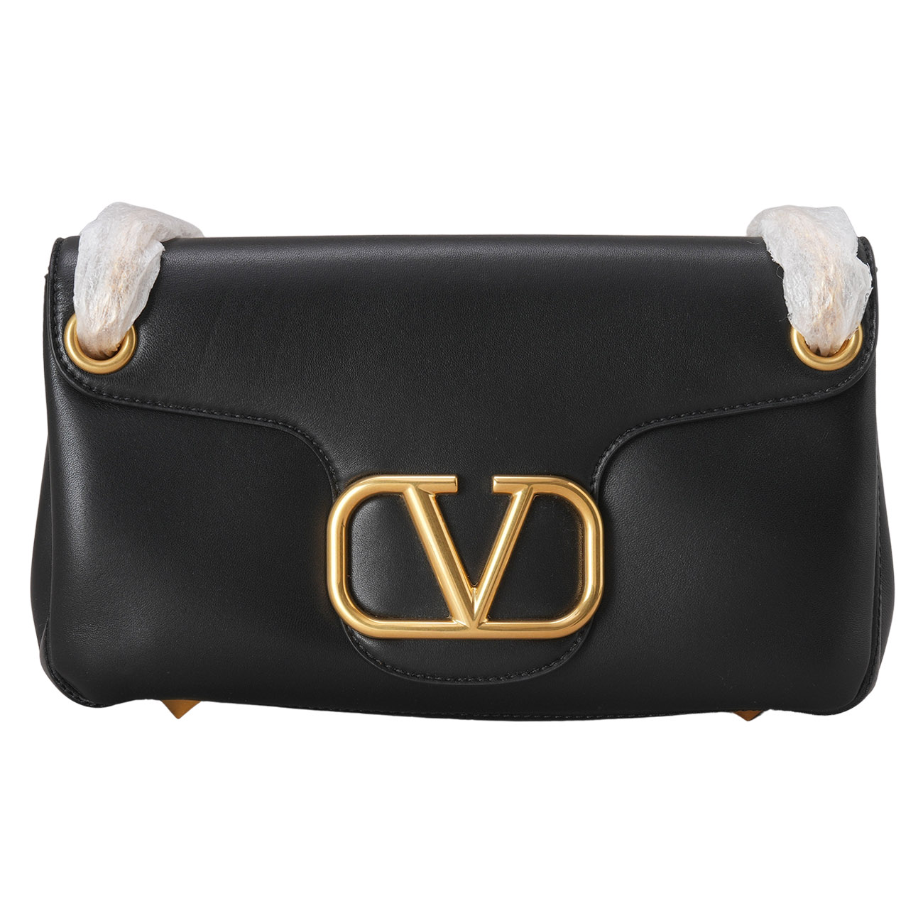 VALENTINO(USED)발렌티노 V로고 락스터드 체인 숄더백