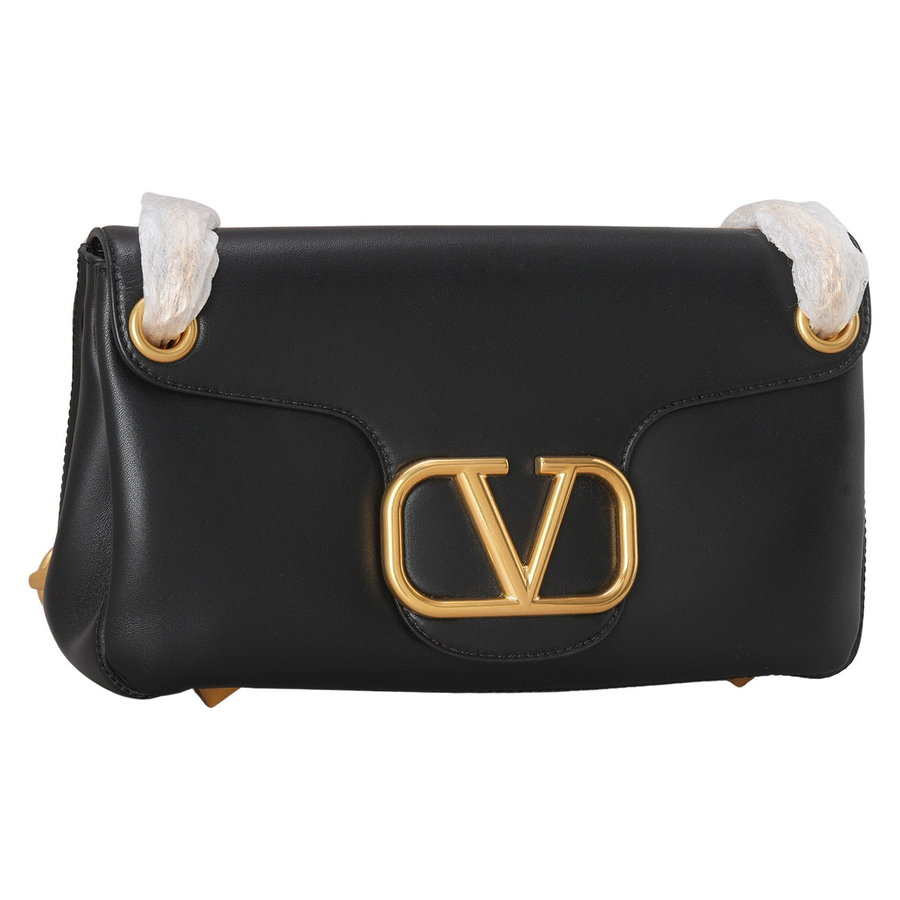 VALENTINO(USED)발렌티노 V로고 락스터드 체인 숄더백