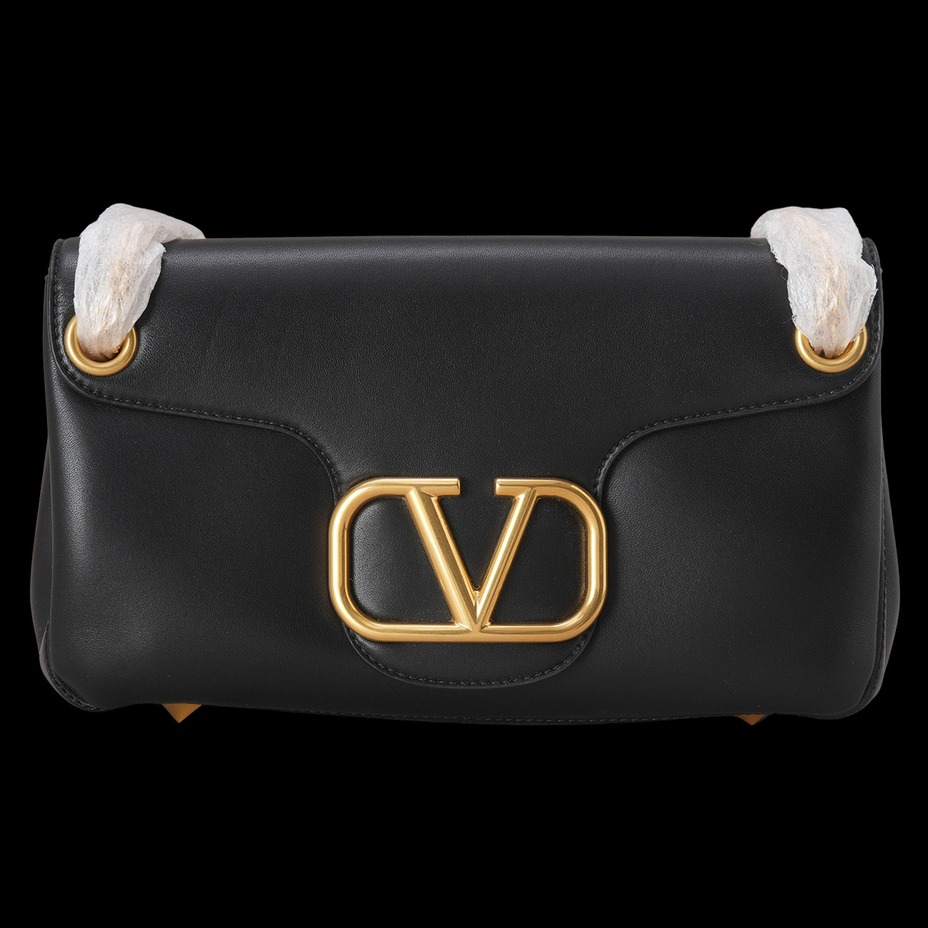 VALENTINO(USED)발렌티노 V로고 락스터드 체인 숄더백