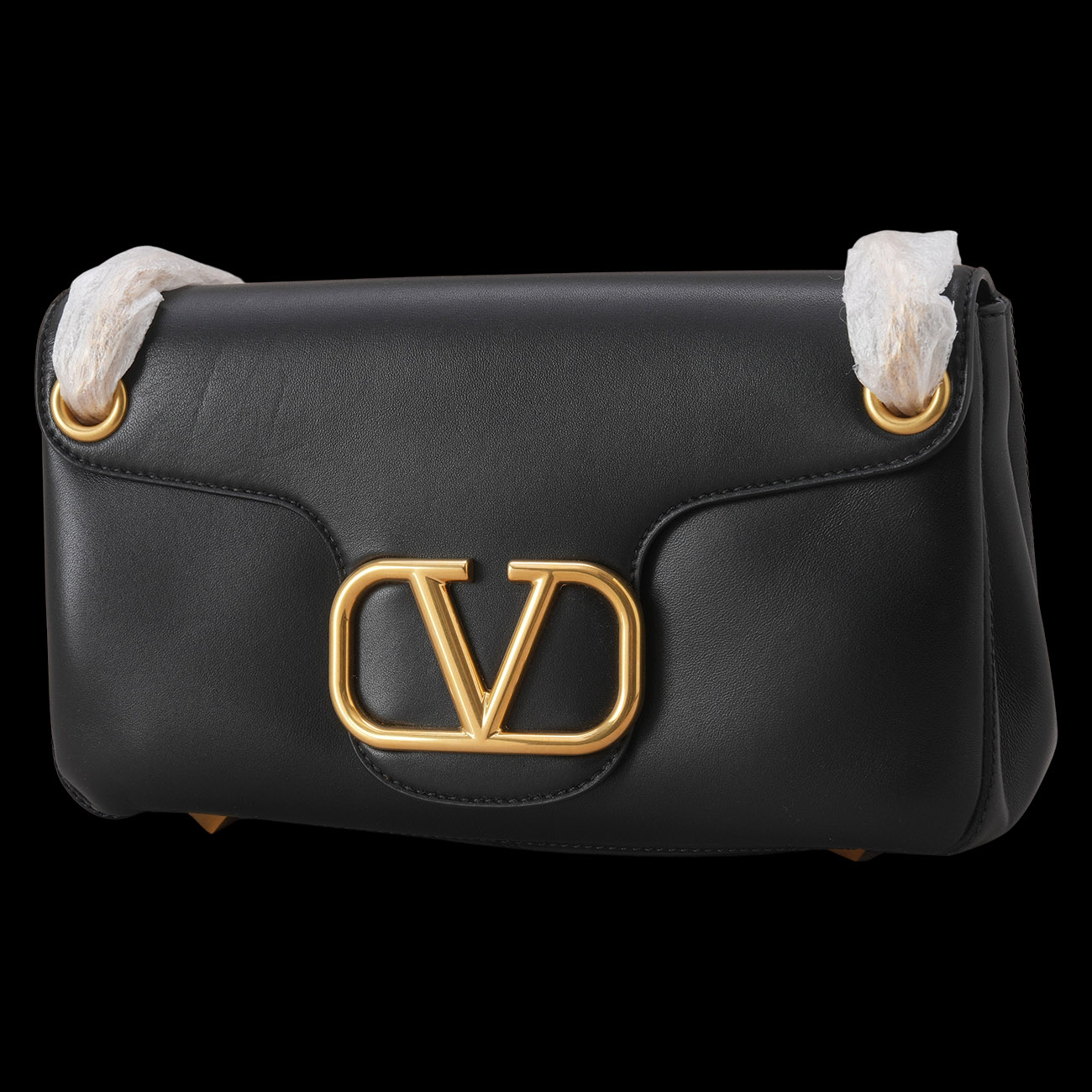 VALENTINO(USED)발렌티노 V로고 락스터드 체인 숄더백