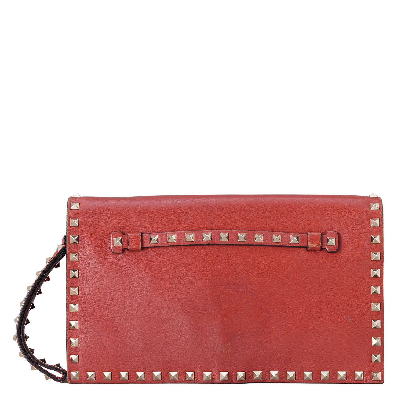 VALENTINO(USED)발렌티노 락스터드 플랩 클러치