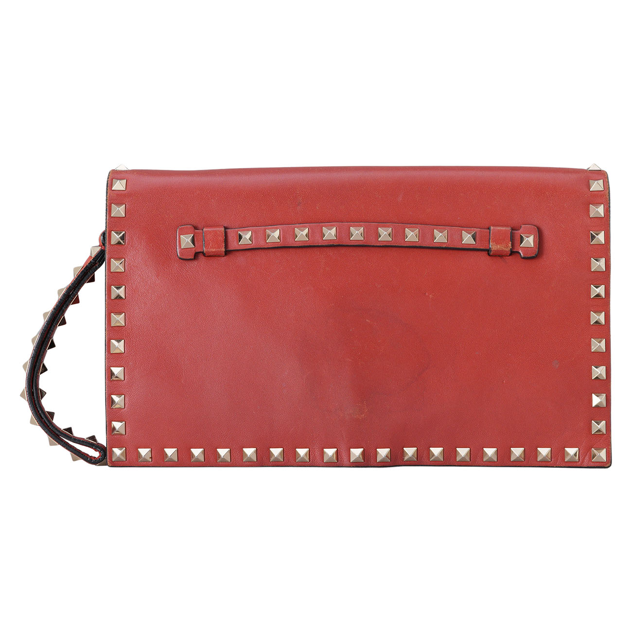 VALENTINO(USED)발렌티노 락스터드 플랩 클러치
