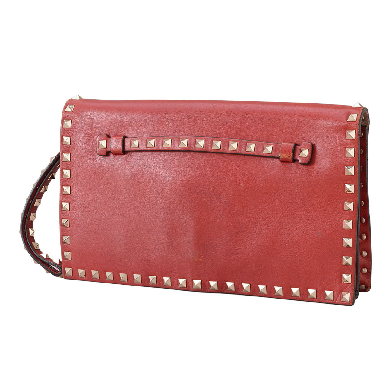 VALENTINO(USED)발렌티노 락스터드 플랩 클러치