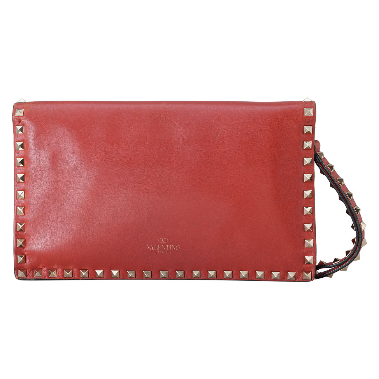 VALENTINO(USED)발렌티노 락스터드 플랩 클러치