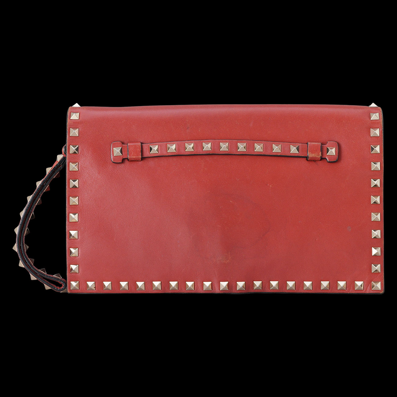 VALENTINO(USED)발렌티노 락스터드 플랩 클러치
