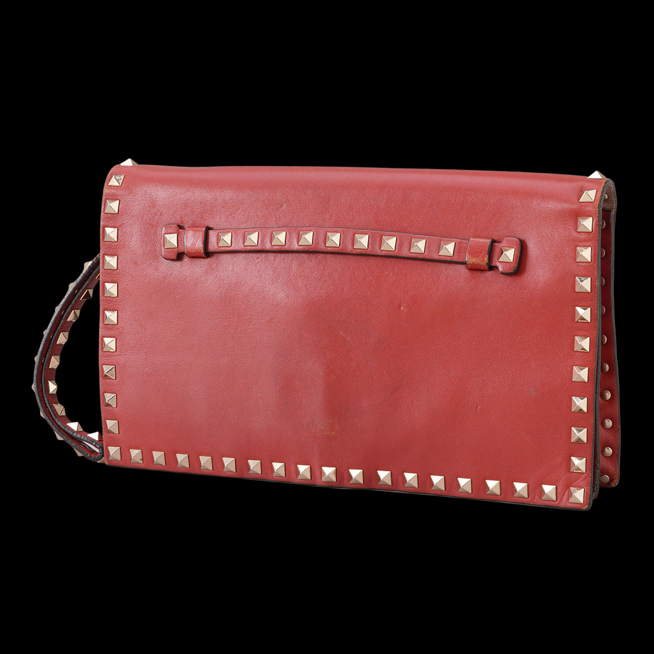 VALENTINO(USED)발렌티노 락스터드 플랩 클러치