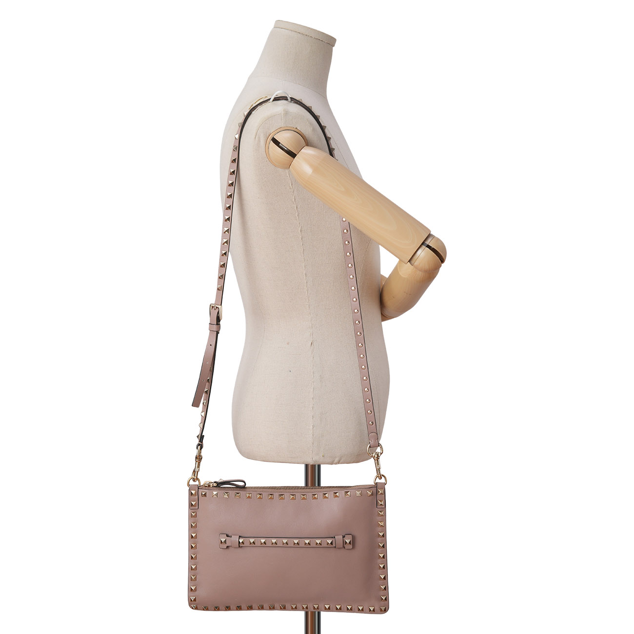 VALENTINO(USED)발렌티노 락스터드 클러치겸 크로스백