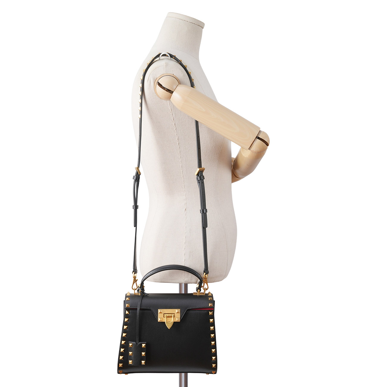 VALENTINO(USED)발렌티노 락스터드 알코브 탑핸들백