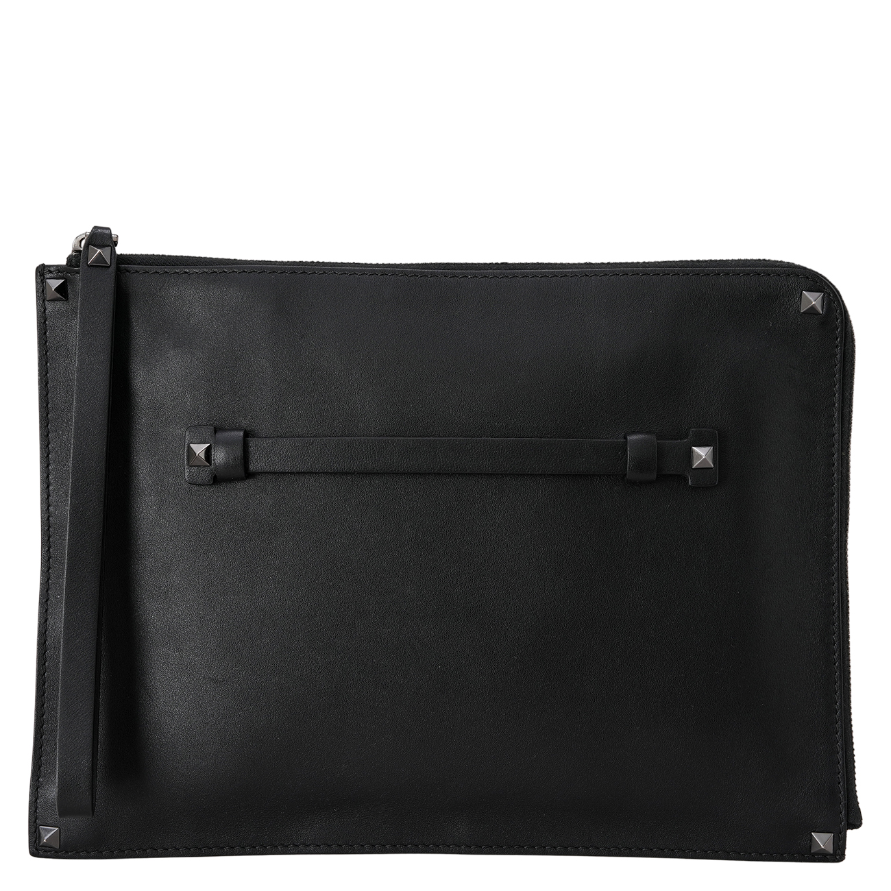 VALENTINO(USED)발렌티노 락스터드 클러치 블랙