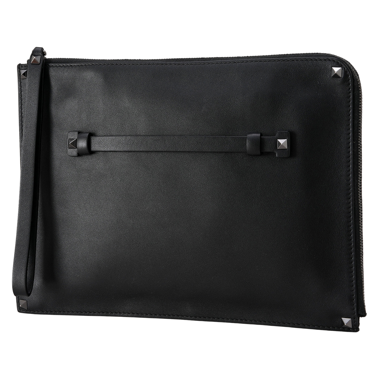 VALENTINO(USED)발렌티노 락스터드 클러치 블랙