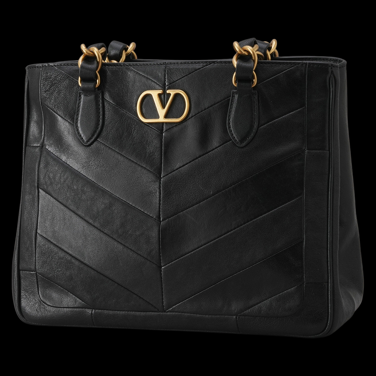 VALENTINO(USED)발렌티노 8W2B0T13PSN 레더 라 센 쇼핑백