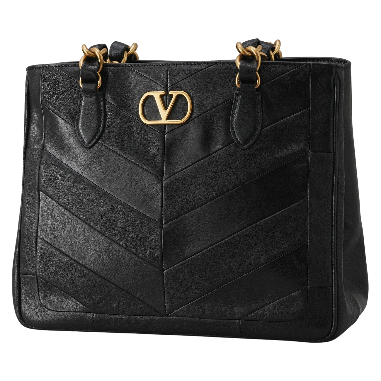 VALENTINO(USED)발렌티노 8W2B0T13PSN 레더 라 센 쇼핑백