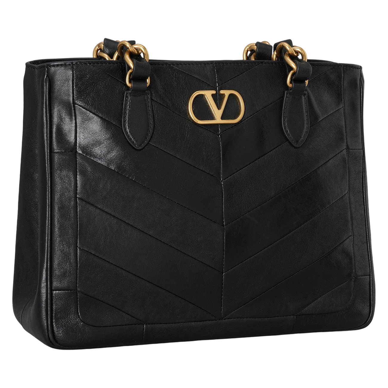 VALENTINO(USED)발렌티노 8W2B0T13PSN 레더 라 센 쇼핑백