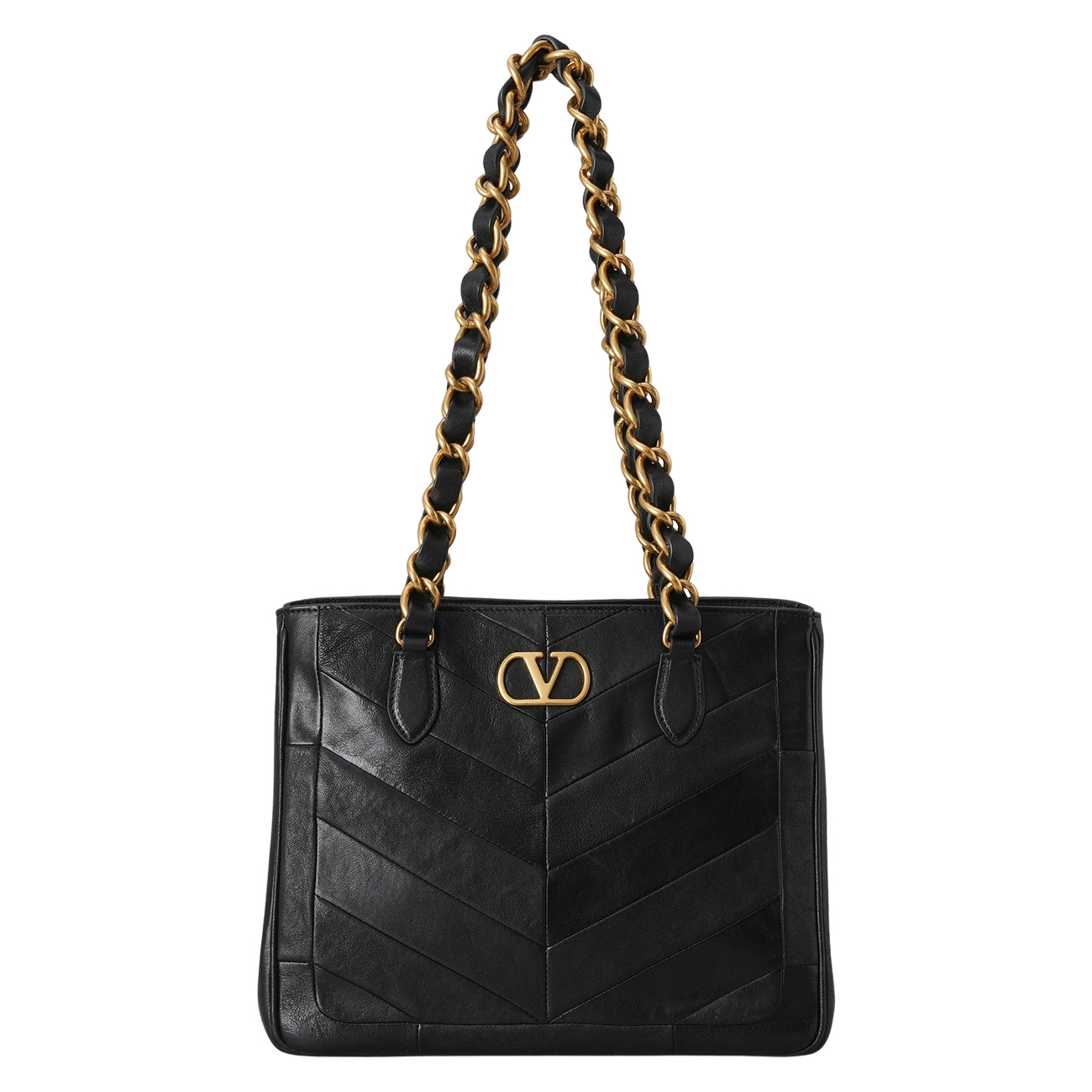 VALENTINO(USED)발렌티노 8W2B0T13PSN 레더 라 센 쇼핑백