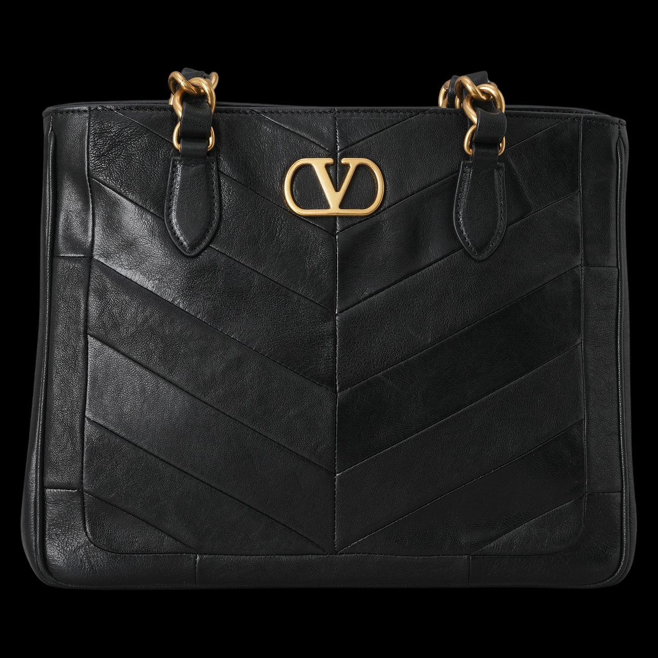 VALENTINO(USED)발렌티노 8W2B0T13PSN 레더 라 센 쇼핑백