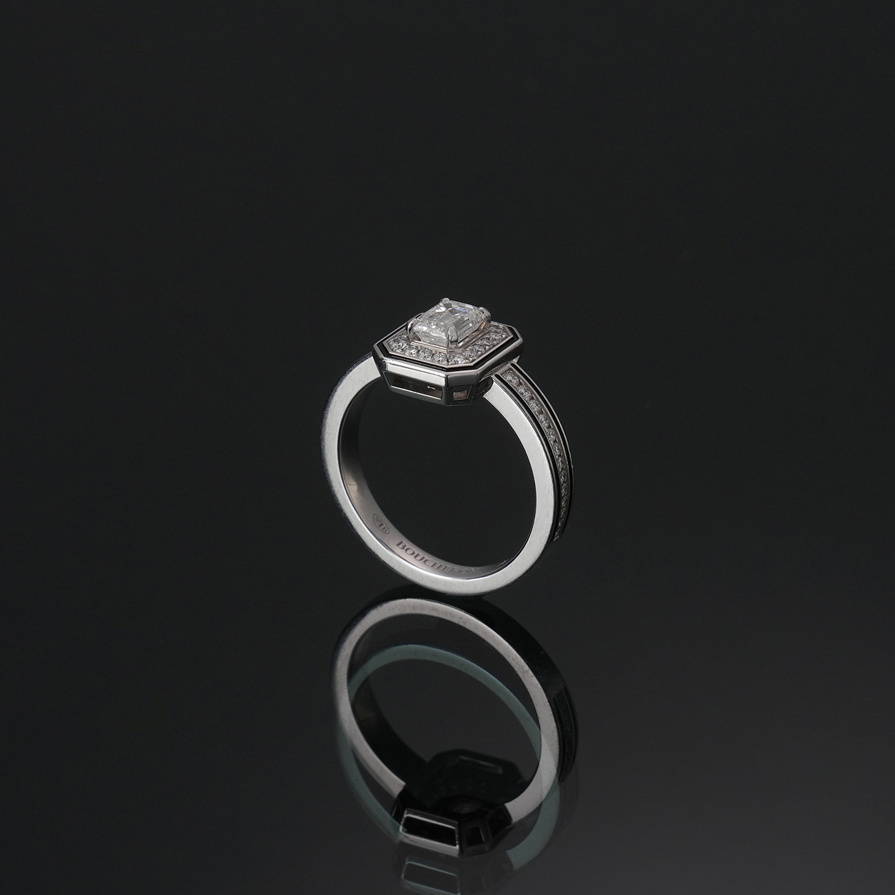 BOUCHERON(USED)부쉐론 방돔 리즈레 솔리테어 링 #50