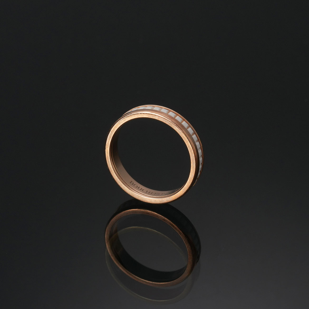 BOUCHERON(USED)부쉐론 콰트로 화이트 에디션 웨딩밴드 #52