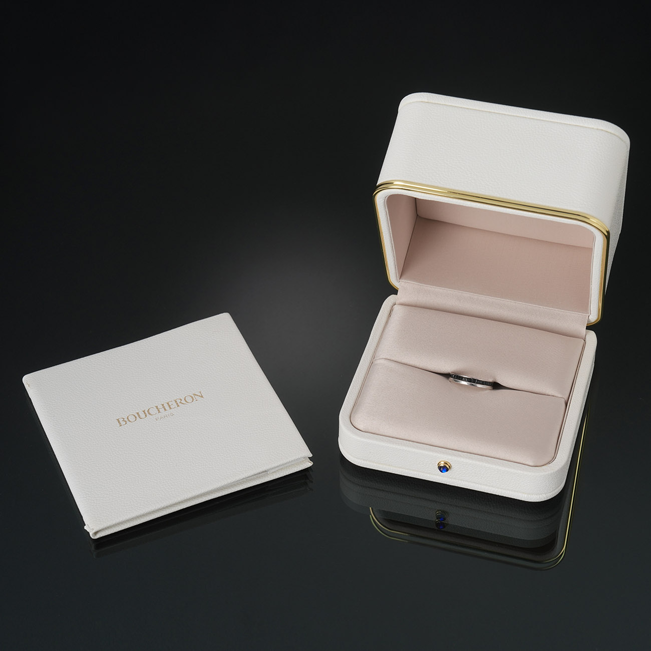 BOUCHERON(USED)부쉐론 콰트로 블랙 에디션 웨딩 밴드 #54