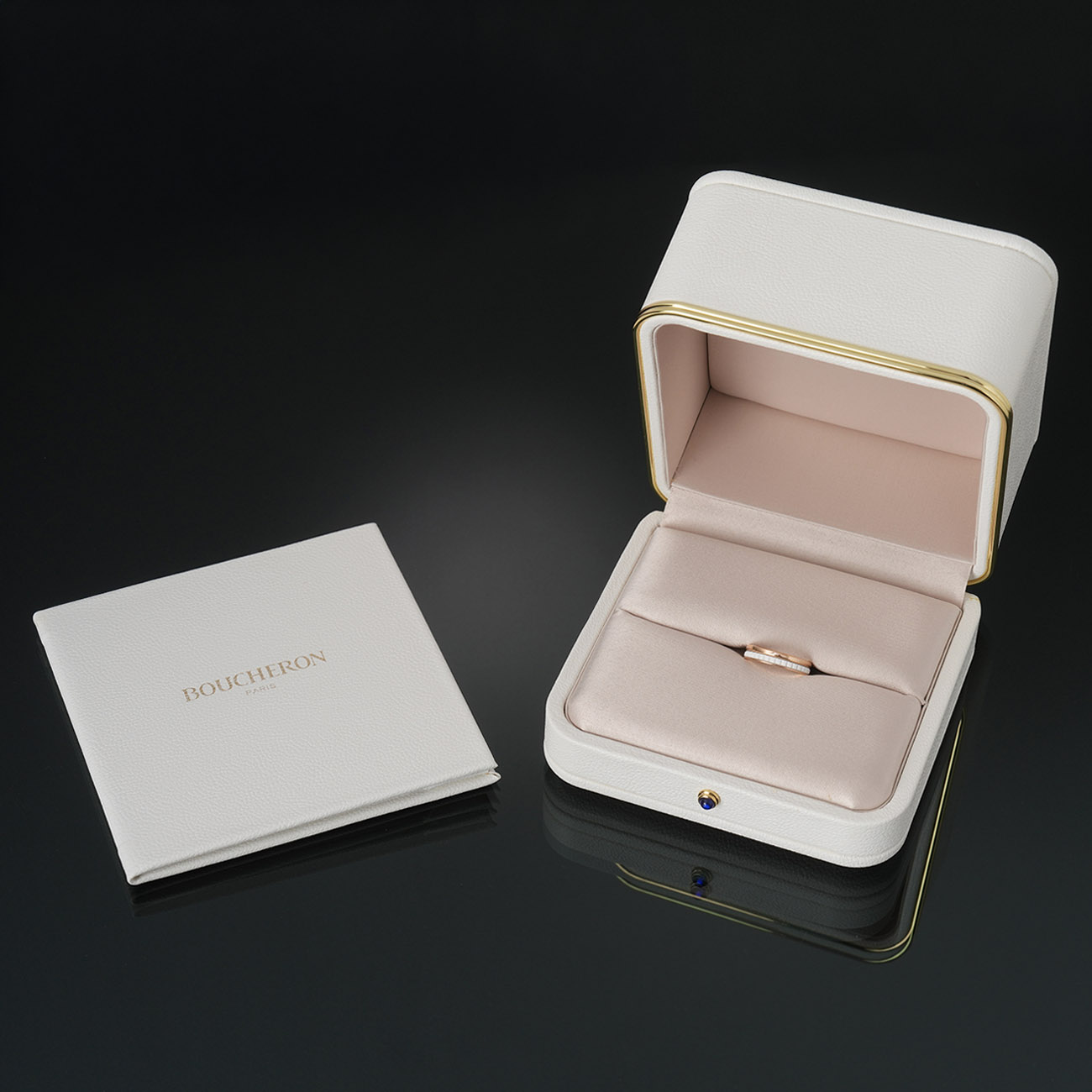 BOUCHERON(USED)부쉐론 콰트로 화이트 에디션 웨딩 밴드 #49