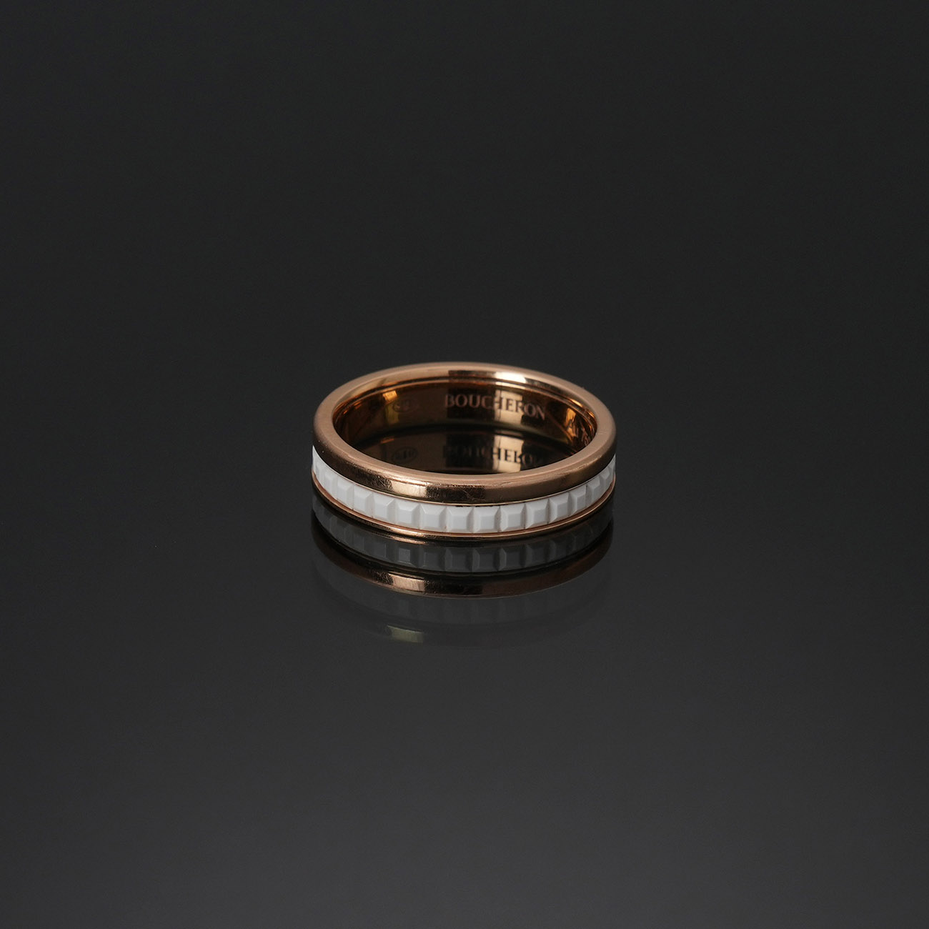BOUCHERON(USED)부쉐론 콰트로 화이트 에디션 웨딩 밴드 #49
