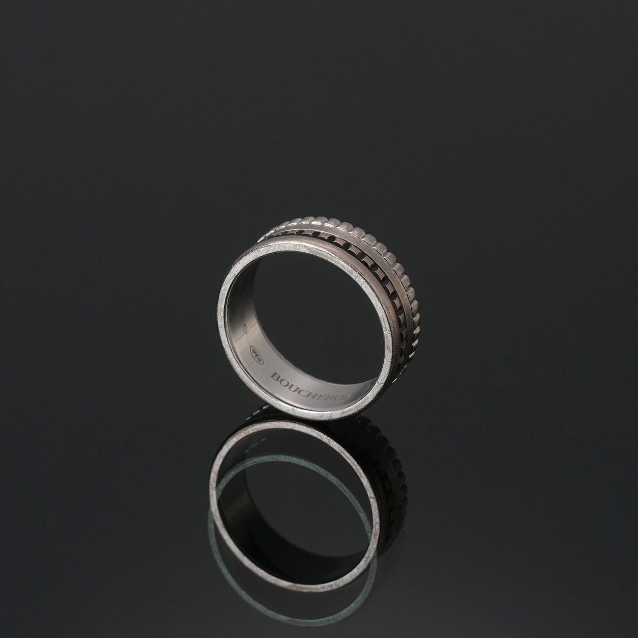 BOUCHERON(USED)부쉐론 콰트로 블랙 에디션 스몰 링 #51
