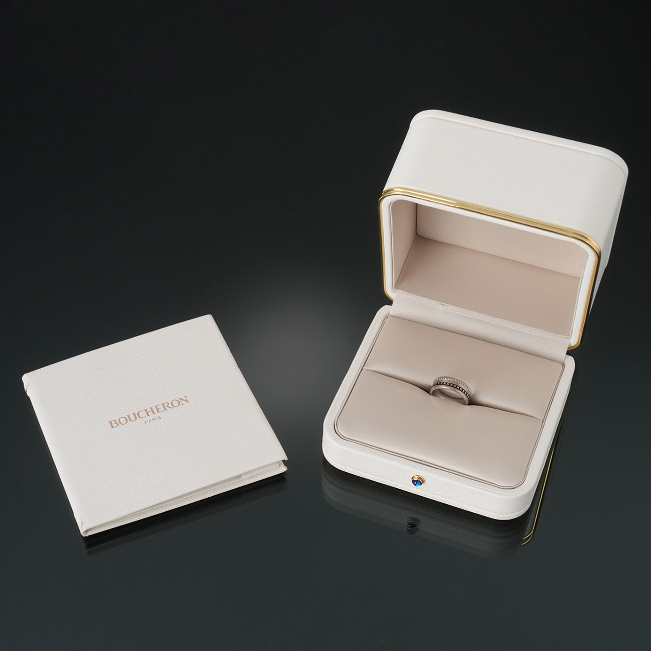 BOUCHERON(USED)부쉐론 콰트로 블랙 에디션 스몰 링 #51