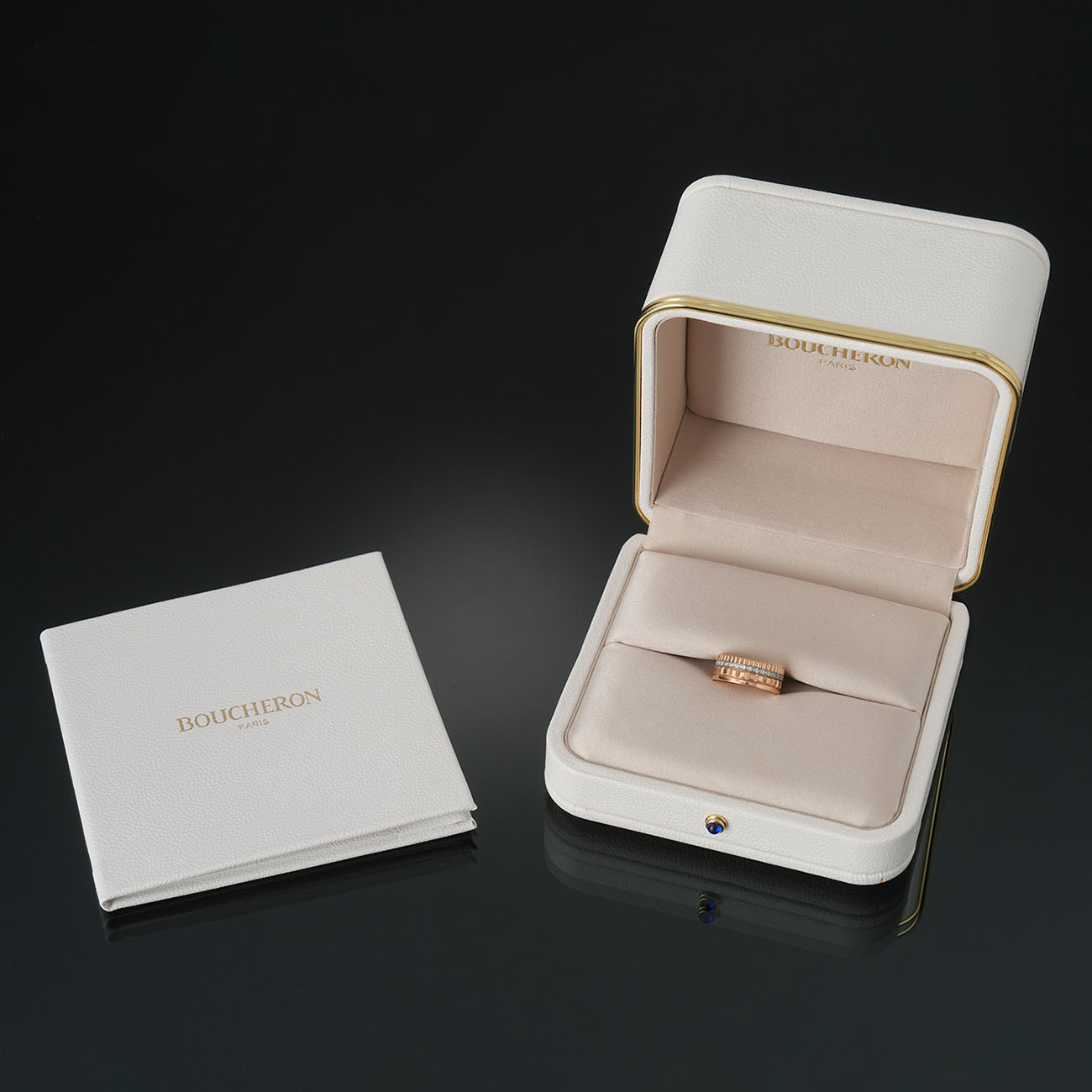 BOUCHERON(USED)부쉐론 콰트로 레디언트 에디션 링 스몰 #50