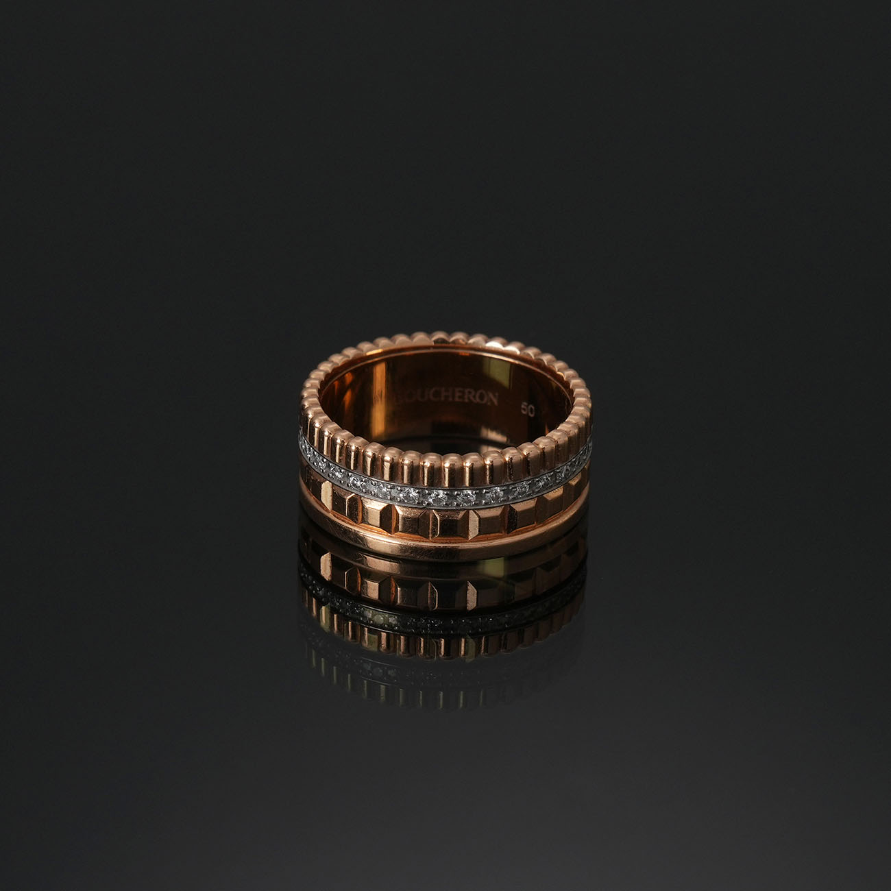 BOUCHERON(USED)부쉐론 콰트로 레디언트 에디션 링 스몰 #50