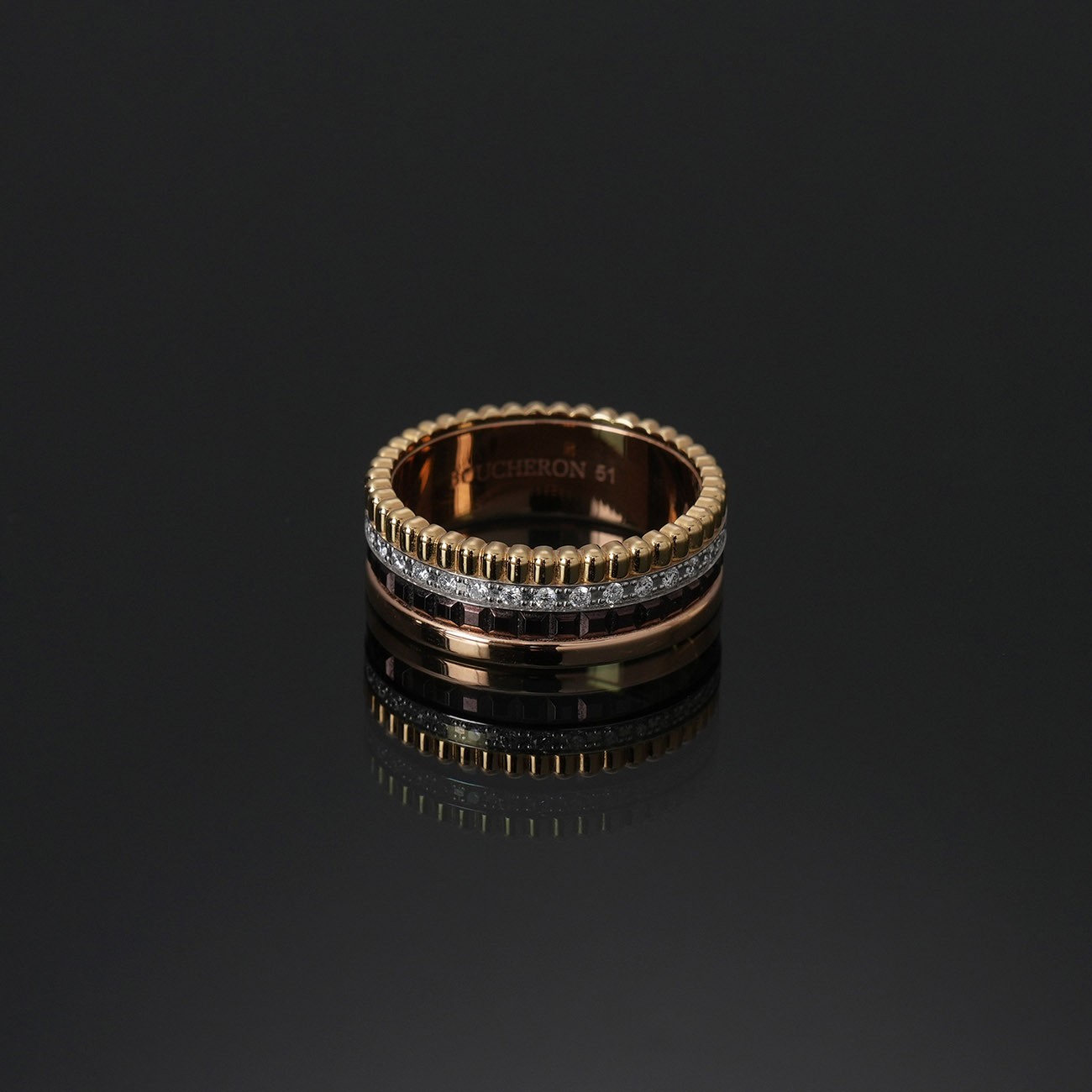 BOUCHERON(USED)부쉐론 콰트로 클래식 스몰 링 #51